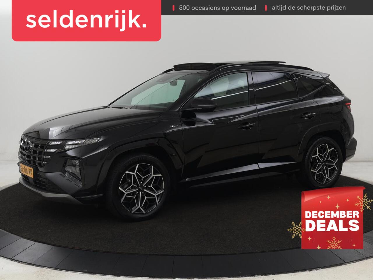 Hyundai TUCSON 1.6 T-GDI PHEV N Line Sky 4WD | Panoramadak | Leder/Alcantara | Stoelverwarming | Camera | Carplay | Stuurverwarming | Keyless | Full LED | Navigatie | 19'' lichtmetalen velgen | Plug In