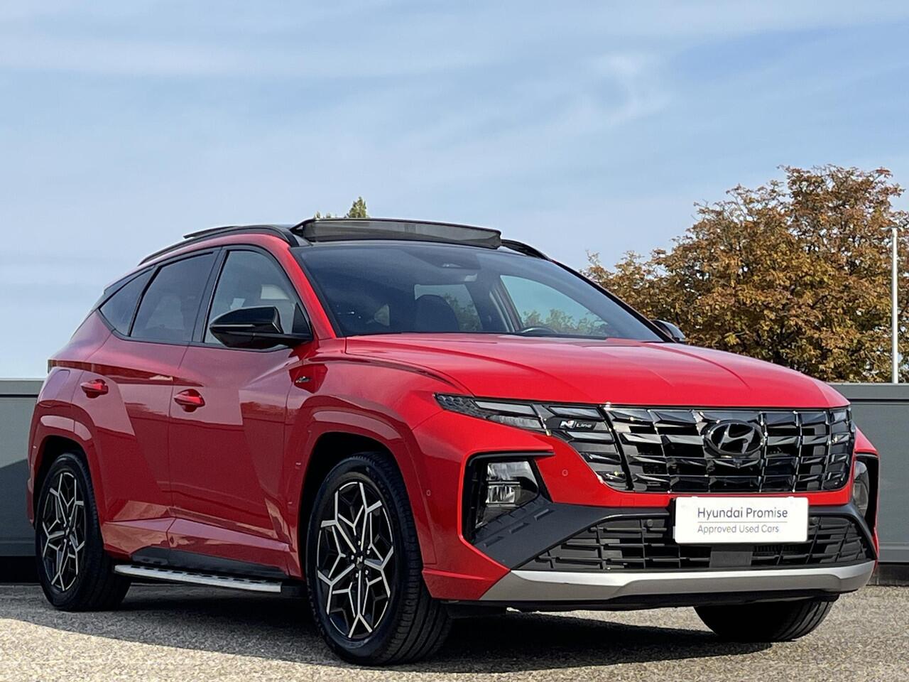 Hyundai TUCSON 1.6 T-GDI 265PK PHEV N Line 4WD | Trekhaak | Panorama schuifkanteldak | Blind spot view monitor | Alcantara premium bekleding | N-Line Pack | Sidesteps |