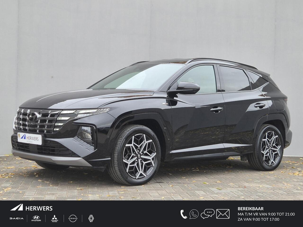 Hyundai TUCSON 1.6 T-GDI PHEV Plug-in N Line 4WD Automaat / Apple Carplay Android Auto / Trekgewicht 1350 kg / Elektrische achterklep / Stuur-, Stoel en Achterbankverwarming / Rondomzicht camera / Stoelventilatie /