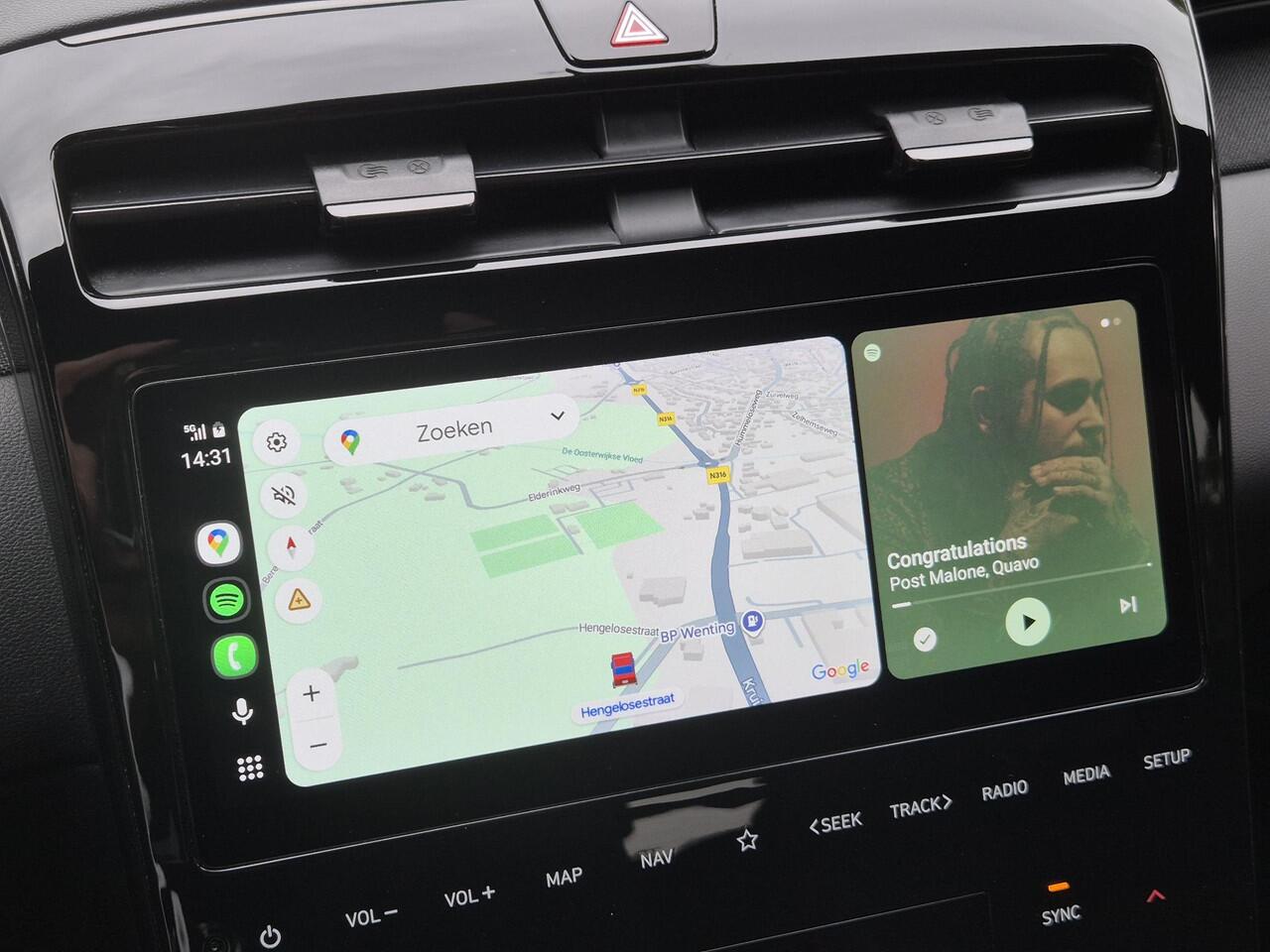 Hyundai TUCSON 1.6 T-GDI PHEV Plug-in N Line 4WD Automaat / Apple Carplay Android Auto / Trekgewicht 1350 kg / Elektrische achterklep / Stuur-, Stoel en Achterbankverwarming / Rondomzicht camera / Stoelventilatie /