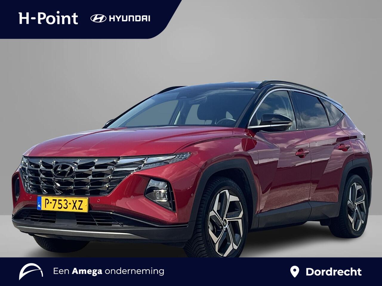 Hyundai TUCSON Premium 1.6 T-GDI 265pk PHEV 4WD | TREKHAAK | LEDER | DAKKLEUR ZWART | ALLSEASON BANDEN | 360° CAMERA |