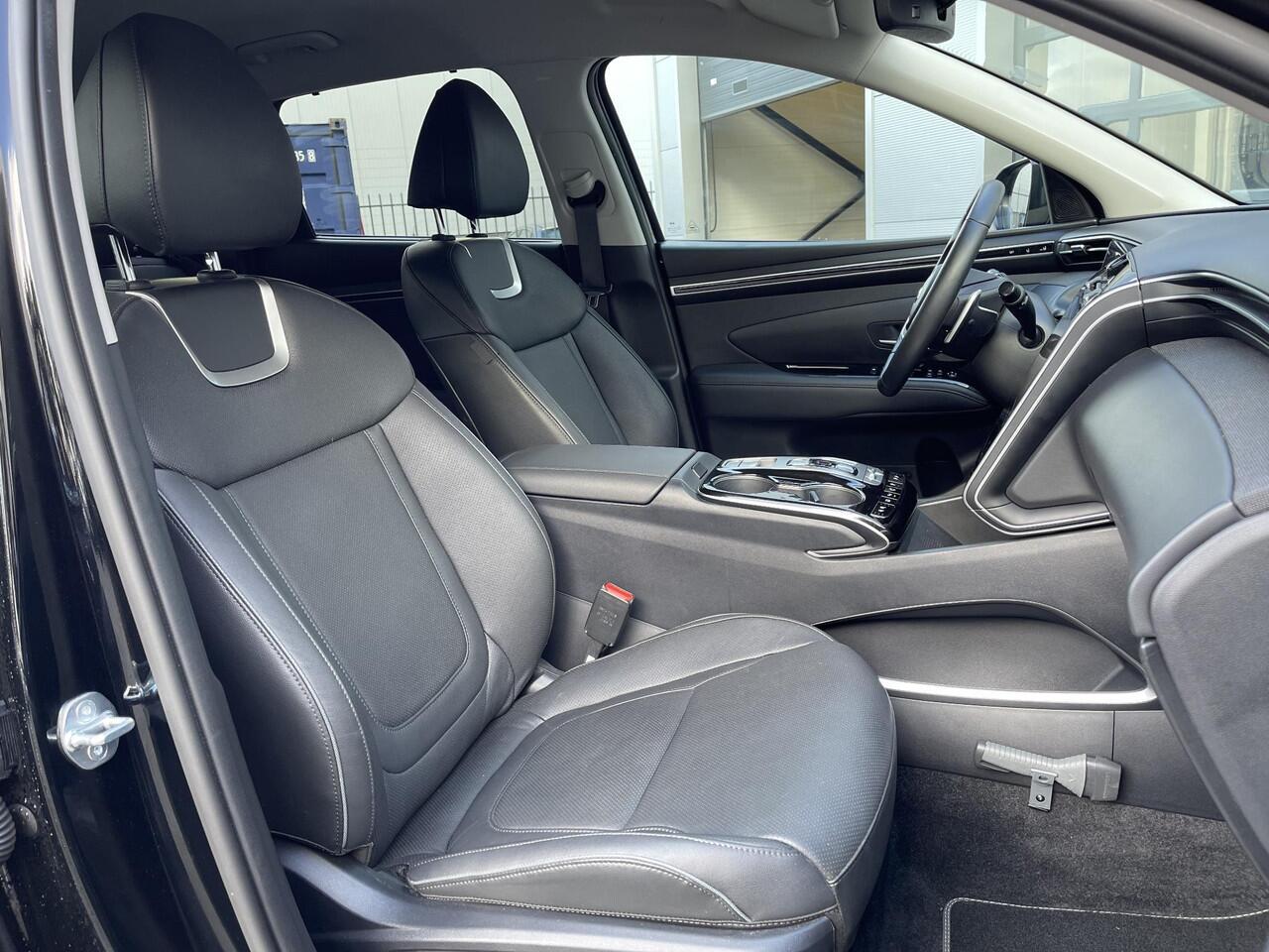 Hyundai TUCSON 1.6 T-GDI MHEV Premium | Vol-Leder | Digitaal Instrumentenpaneel | Adapt. Cruise Control | Apple Carplay/Android Auto | Stoelverwarming | Dodehoek Detectie | 360° Camera | Rijklaarprijs!