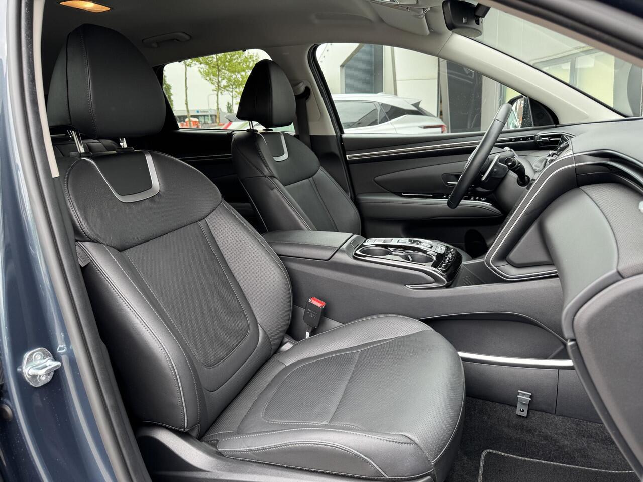 Hyundai TUCSON 1.6 T-GDI HEV Premium NL-Auto, 1650kg Trekgewicht! | Vol-Leder | Digitaal Instrumentenpaneel | Adapt. Cruise Control | Apple Carplay/Android Auto | Stoelverwarming | Dodehoek Detectie | 360° Camera | Rijklaarprijs!