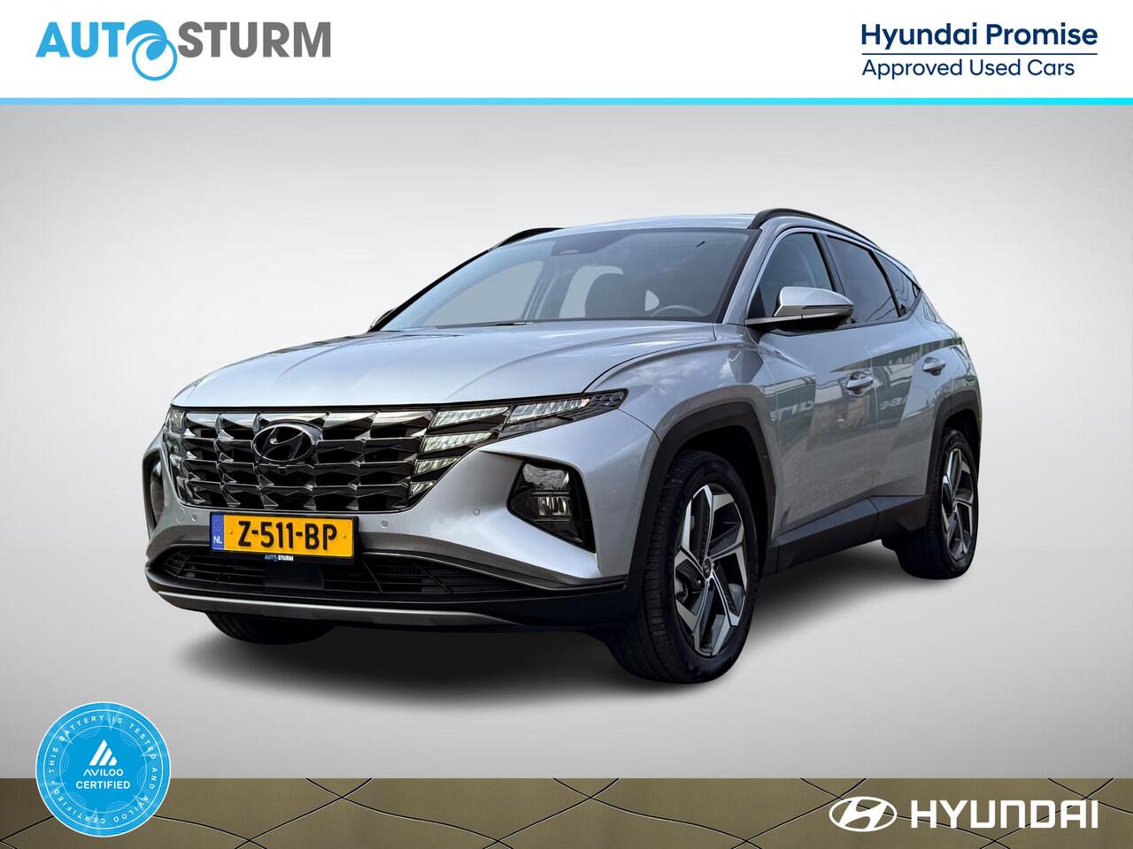 Hyundai TUCSON 1.6 T-GDI PHEV Premium 4WD SoH 99% NL-Auto, 1350kg Trekgewicht! | Vol-Leder | Digitaal Instrumentenpaneel | Adapt. Cruise Control | Apple Carplay/Android Auto | Stoelverwarming | Dodehoek Detectie | 360° Camera | Rijklaarprijs!