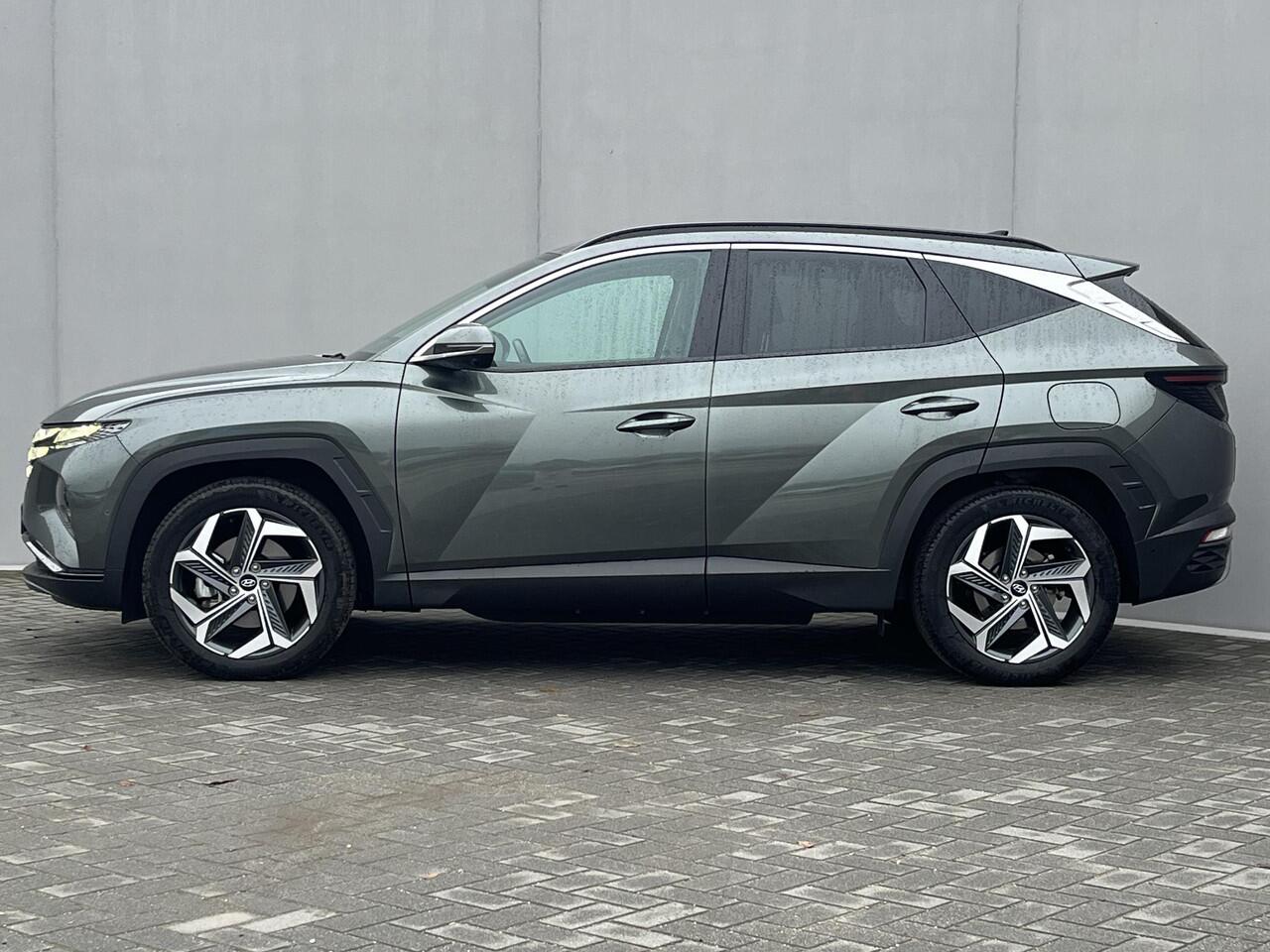 Hyundai TUCSON 1.6 T-GDI PHEV Premium 4WD / Vaste Trekhaak 13-polig (Trekgewicht 1.350kg) / Stuur- en Stoelverwarming / Stoelverkoeling / Adaptieve Cruise Control / 360° Camera / Climate Control / Navigatie full map / Apple Carplay & Android Auto / Elektrisch Verstelbar