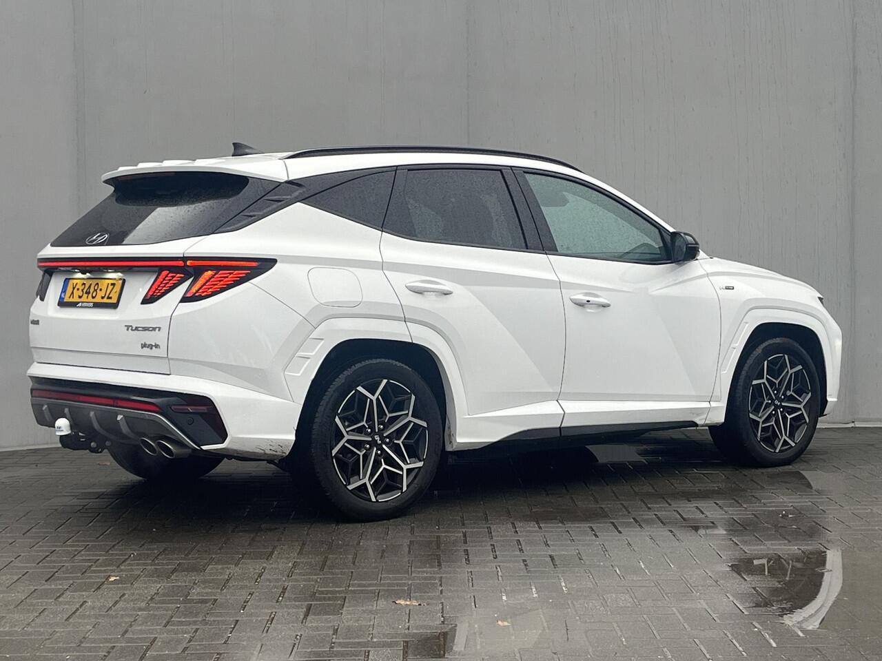 Hyundai TUCSON 1.6 T-GDI PHEV N Line 4WD / Vaste Trekhaak 13-polig (Trekgewicht 1.350kg) / Stuur- en Stoelverwarming / Stoelverkoeling / 360° Camera / Apple Carplay & Android Auto / Elektrische Achterklep / Climate Control / Adaptieve Cruise Control / Elektrisch Verste