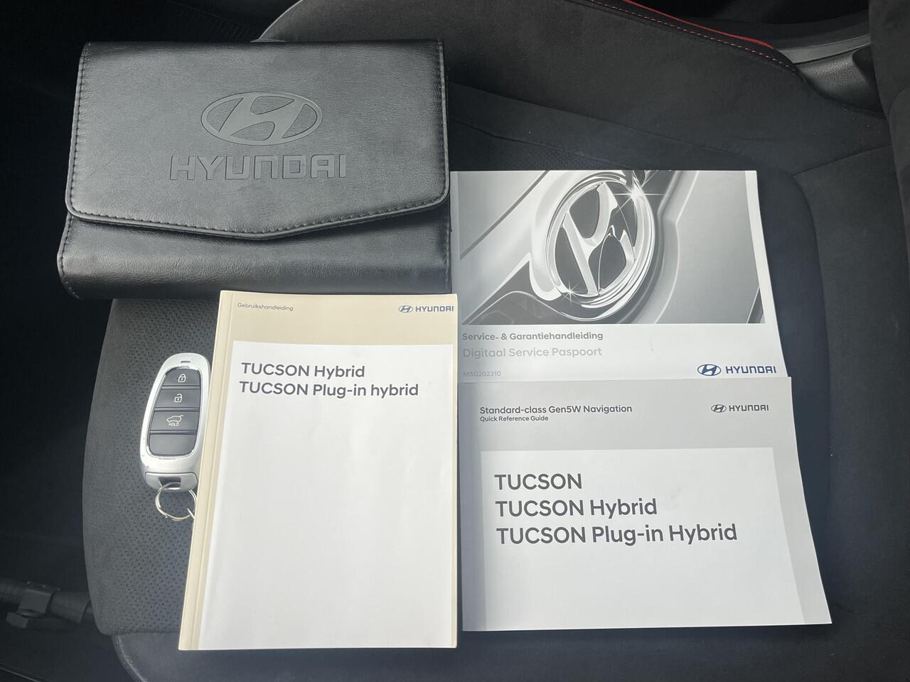 Hyundai TUCSON 1.6 T-GDI PHEV N Line 4WD / Vaste Trekhaak 13-polig (Trekgewicht 1.350kg) / Stuur- en Stoelverwarming / Stoelverkoeling / 360° Camera / Apple Carplay & Android Auto / Elektrische Achterklep / Climate Control / Adaptieve Cruise Control / Elektrisch Verste