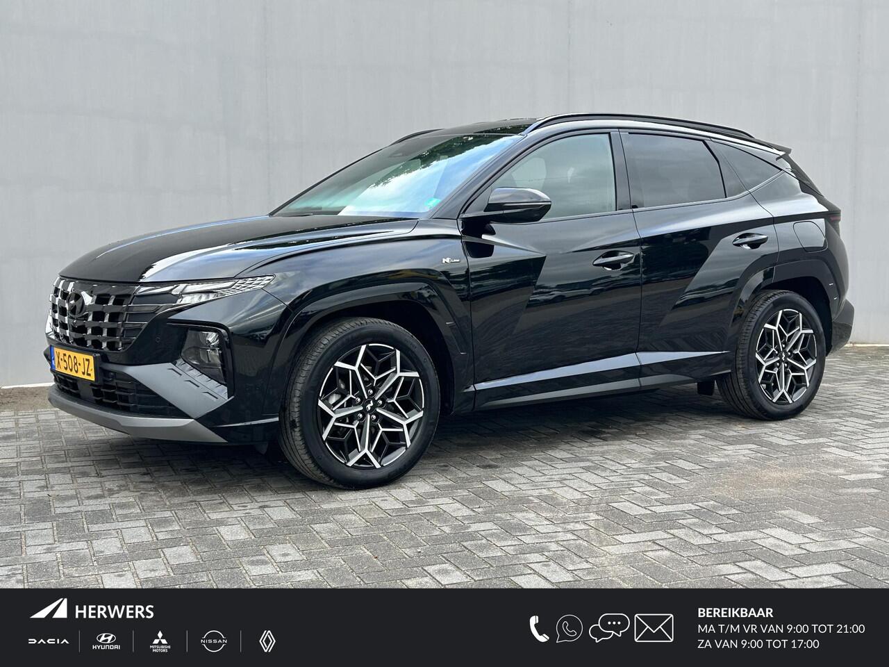 Hyundai TUCSON 1.6 T-GDI PHEV N Line 4WD / Trekhaak 1.350 Trekgewicht / Elektrische Achterklep / Elektrisch Verstelbare Stoelen / Stuur & Stoelverwarming / Stoelverkoeling / Adaptieve Cruise Control / Navigatie / Climate Control / Lichtmetalen Velgen /