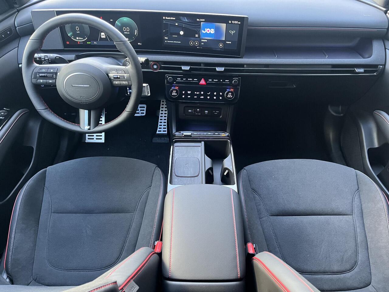 Hyundai TUCSON N Line Sky 1.6 T-GDI HEV 238pk | ¤5.500,- KORTING | MY26 | VERHOOGD VERMOGEN & TREKGEWICHT | SCHUIF/KANTELDAK | 360° CAMERA | ALCANTARA & STOELVERW. & VENTILATIE |