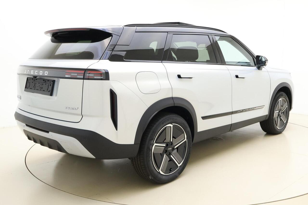 Jaecoo 7 Exclusive | RIJKLAAR INCLUSIEF ¤2.500,- REGISTRATIEVOORDEEL | Glazen schuif-/ kanteldak | 7 jaar garantie tot 150.000 km | 360 3D Camera | Lederen bekleding | Stoelventilatie & verwarming | Elektrische achterklep | Apple Carplay/Android auto