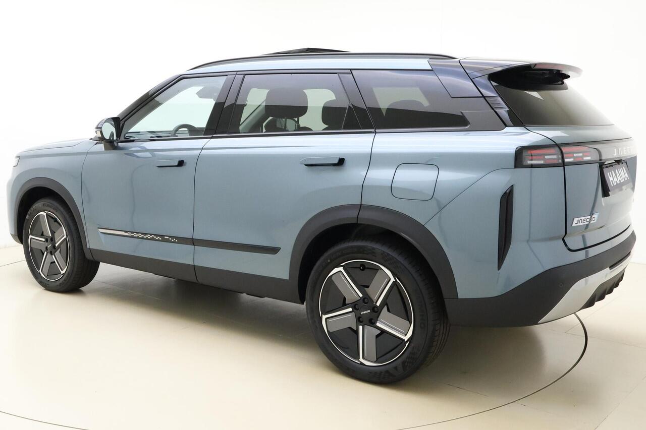 Jaecoo 7 1.5 GDI SHS-P Exclusive | RIJKLAAR INCLUSIEF ¤2.500,-REGISTRATIEVOORDEEL | Glazen schuif-/ kanteldak | 7 jaar garantie tot 150.000 km | 360 3D Camera | Lederen bekleding | Stoelventilatie & verwarming | Elektrische achterklep | Apple Carplay/Android auto