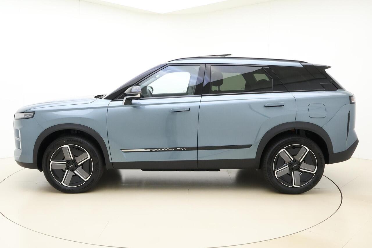 Jaecoo 7 1.5 GDI SHS-P Exclusive | RIJKLAAR INCLUSIEF ¤2.500,-REGISTRATIEVOORDEEL | Glazen schuif-/ kanteldak | 7 jaar garantie tot 150.000 km | 360 3D Camera | Lederen bekleding | Stoelventilatie & verwarming | Elektrische achterklep | Apple Carplay/Android auto