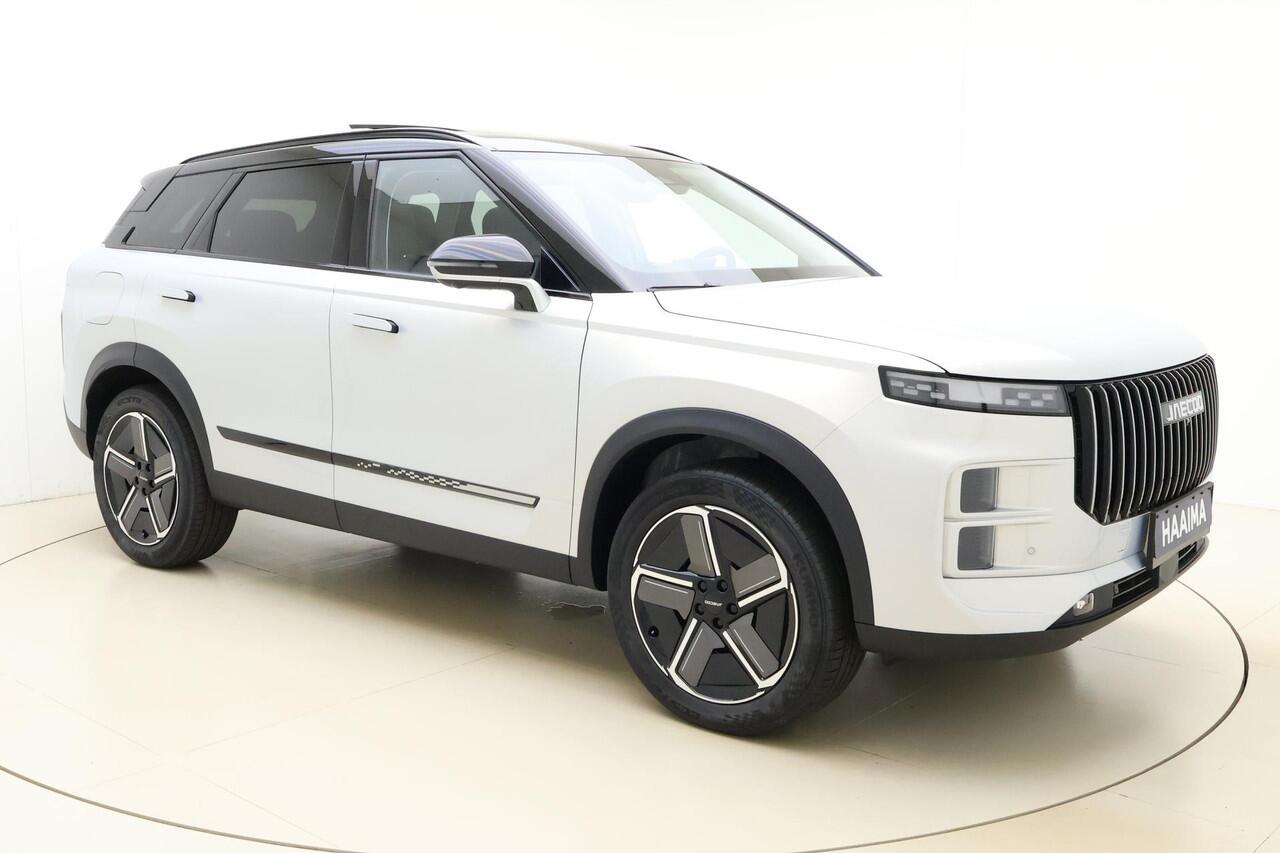 Jaecoo 7 Exclusive |RIJKLAAR INCLUSIEF ¤2.500,- REGISTRATIEVOORDEEL | Glazen schuif-/ kanteldak | 7 jaar garantie tot 150.000 km | 360 3D Camera | Lederen bekleding | Stoelventilatie & verwarming | Elektrische achterklep | Apple Carplay/Android auto
