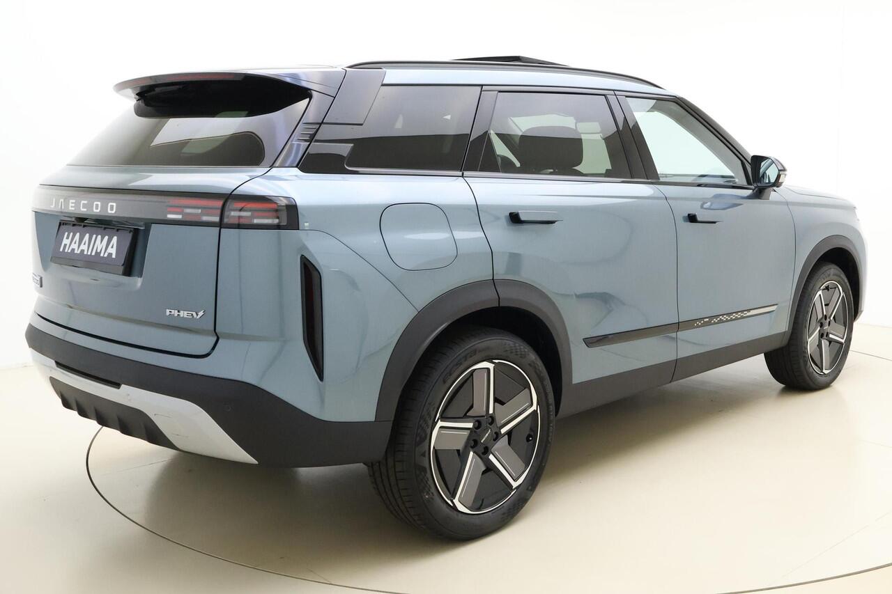 Jaecoo 7 1.5 GDI SHS-P Exclusive | RIJKLAAR INCLUSIEF ¤2.500,-REGISTRATIEVOORDEEL! | Glazen schuif-/ kanteldak | 7 jaar garantie tot 150.000 km | 360 3D Camera | Lederen bekleding | Stoelventilatie & verwarming | Elektrische achterklep | Apple Carplay/Android auto