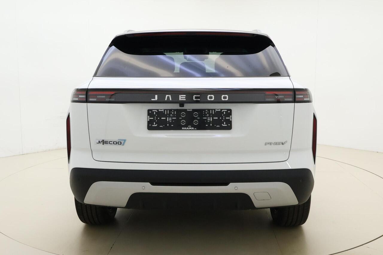 Jaecoo 7 Exclusive | RIJKLAAR INCLUSIEF ¤2.500,- REGISTRATIEVOORDEEL | Glazen schuif-/ kanteldak | 7 jaar garantie tot 150.000 km | 360 3D Camera | Lederen bekleding | Stoelventilatie & verwarming | Elektrische achterklep | Apple Carplay/Android auto