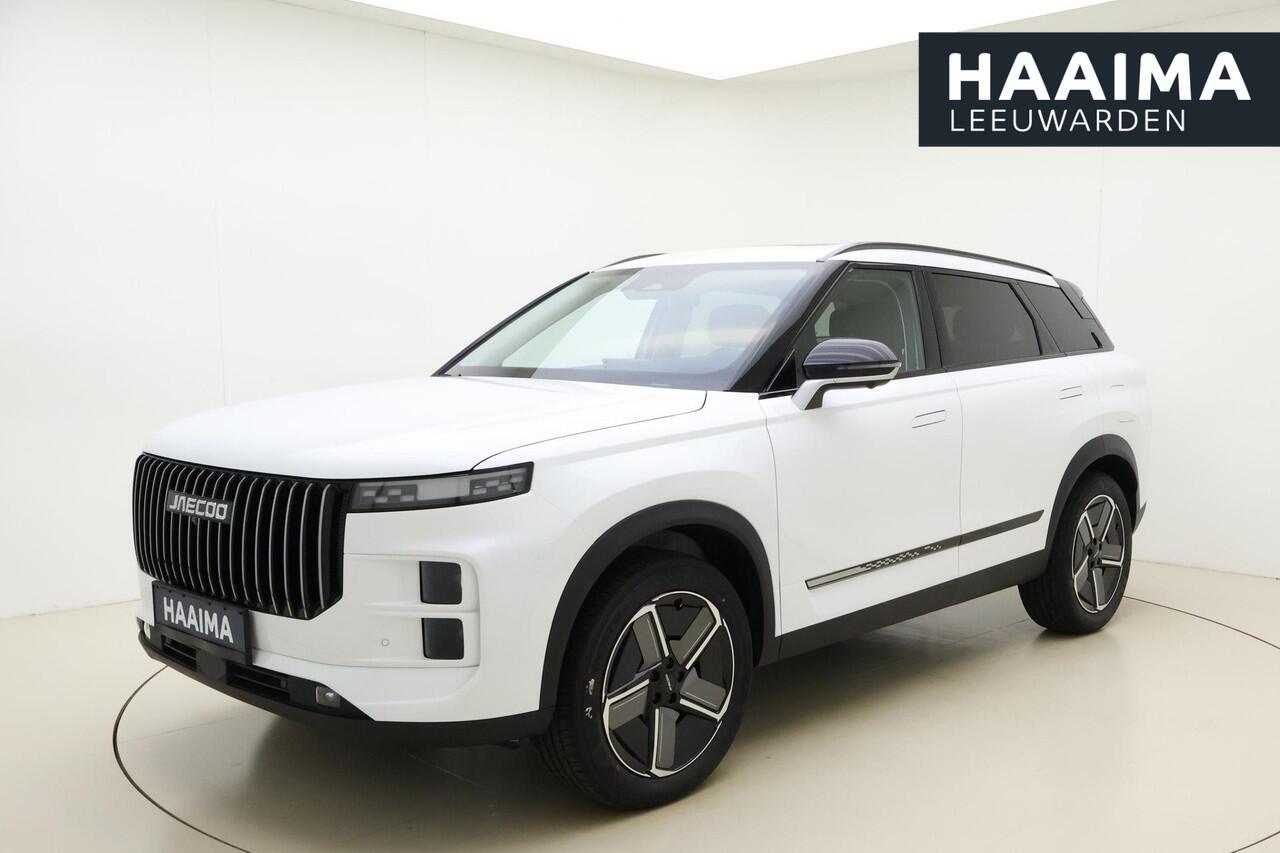 Jaecoo 7 Exclusive | RIJKLAAR INCLUSIEF ¤2.500,- REGISTRATIEVOORDEEL | Glazen schuif-/ kanteldak | 7 jaar garantie tot 150.000 km | 360 3D Camera | Lederen bekleding | Stoelventilatie & verwarming | Elektrische achterklep | Apple Carplay/Android auto