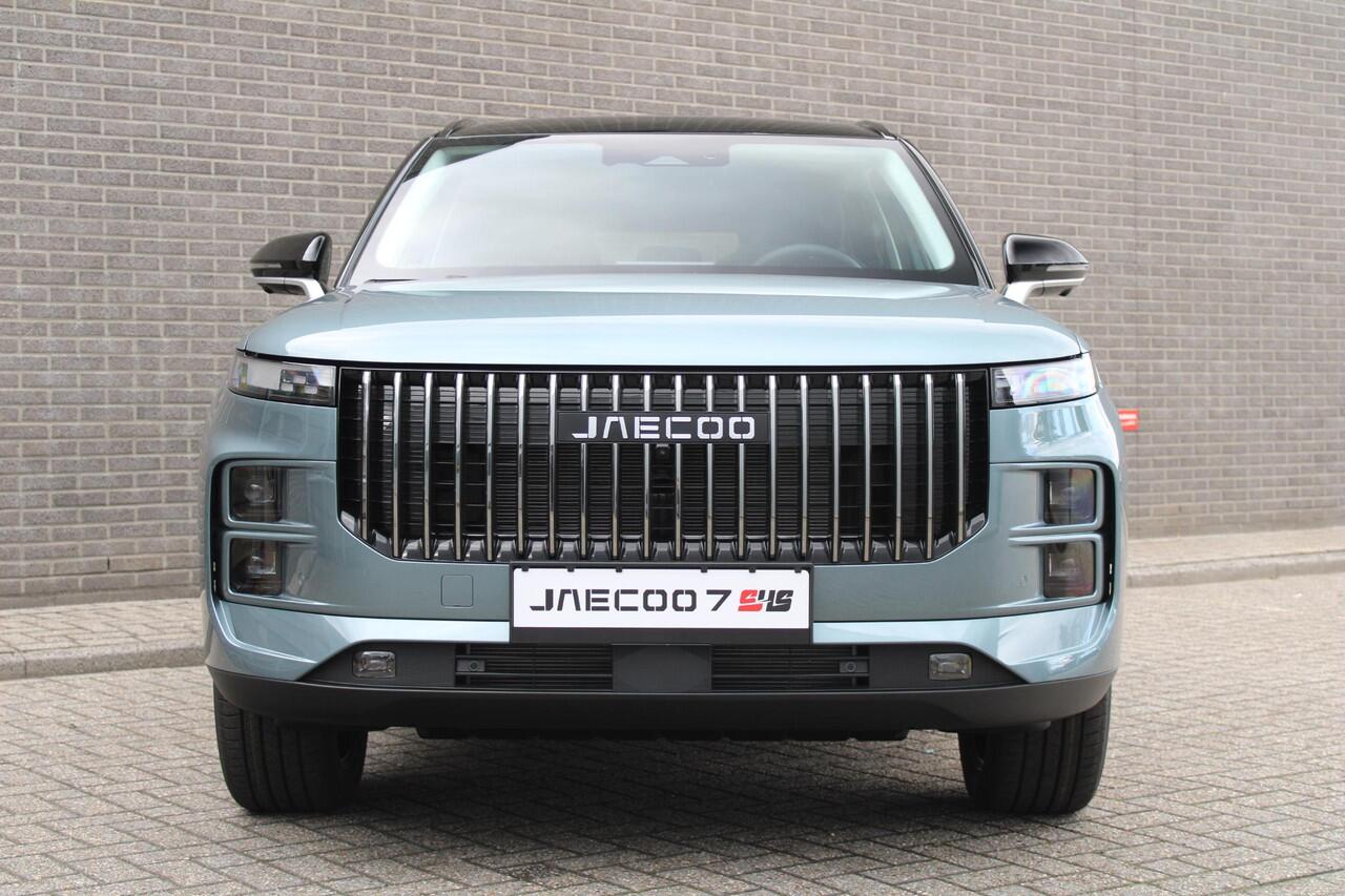 Jaecoo 7 Exclusive Automaat, Schuif-Kanteldak, 1500 KG trekgewicht, Navigatie, 19" LM velgen, Elektrische achterklep, Luxe lederen bekleding, 7 jaar garantie