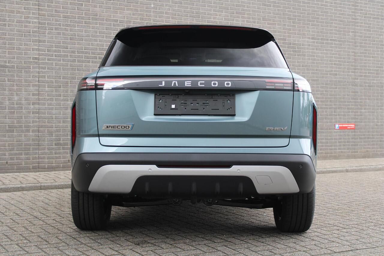 Jaecoo 7 Exclusive Automaat, Schuif-Kanteldak, 1500 KG trekgewicht, Navigatie, 19" LM velgen, Elektrische achterklep, Luxe lederen bekleding, 7 jaar garantie