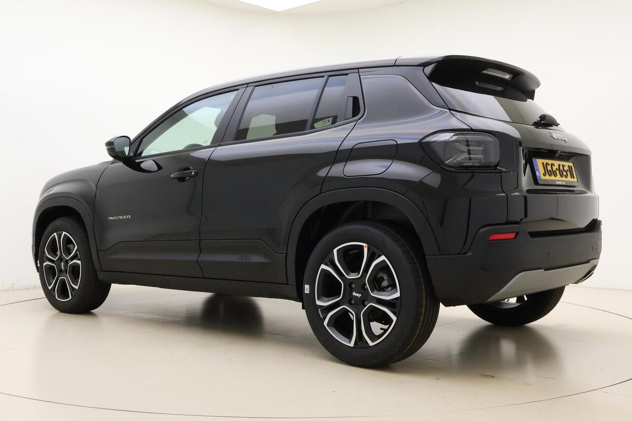Jeep Avenger 1.2 e-Hybrid Summit Automaat | Navigatie | Elektrische achterklep | Panoramadak | Led koplampen | 18'' Licht metalen velgen | Stoelverwarming | Voorruitverwarming