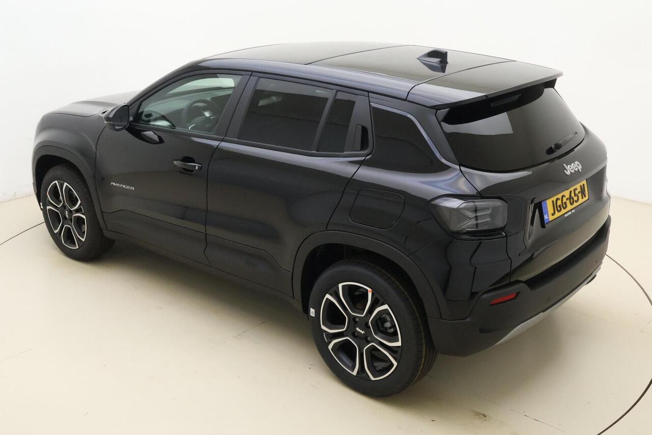 Jeep Avenger 1.2 e-Hybrid Summit Automaat | Navigatie | Elektrische achterklep | Panoramadak | Led koplampen | 18'' Licht metalen velgen | Stoelverwarming | Voorruitverwarming