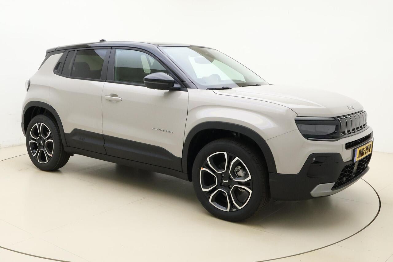 Jeep Avenger 1.2 e-Hybrid Summit | Navigatie | Automaat | 18'' lichtmetalen velgen | Two-tone lak | JBL audio | Elektrische achterklep | LED | Sfeerverlichting