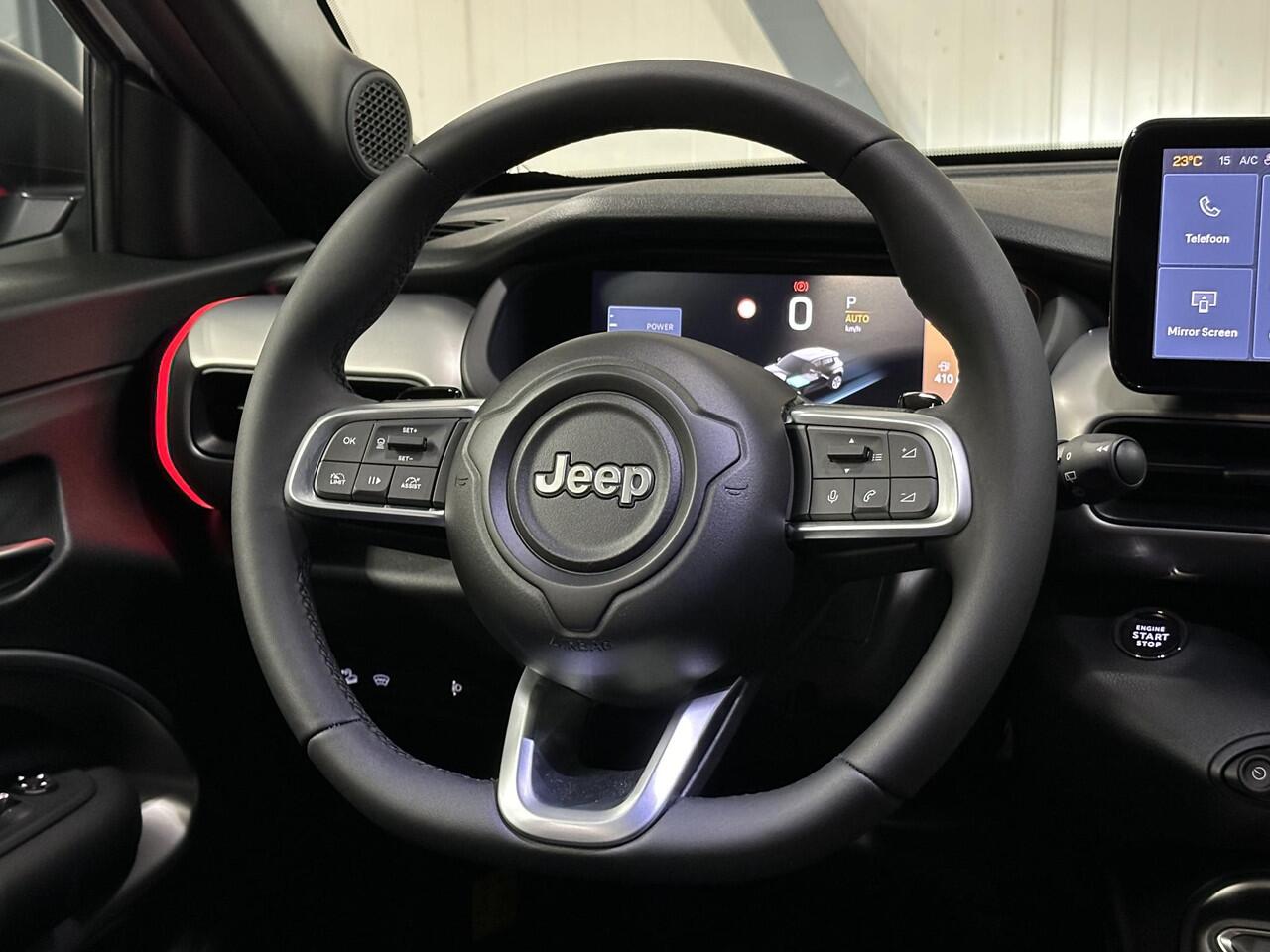 Jeep Avenger 1.2T 4xe Overland | 1ste eigenaar | AUTOMAAT | AppleCarPlay/AndroidAuto | Adaptive Cruise Control | Stoel/Stuurverwarming | Camera | Sfeerverlichting | Keyless | Isofix | Privacy Glass | Parkeersensoren | Electrische achterklep |