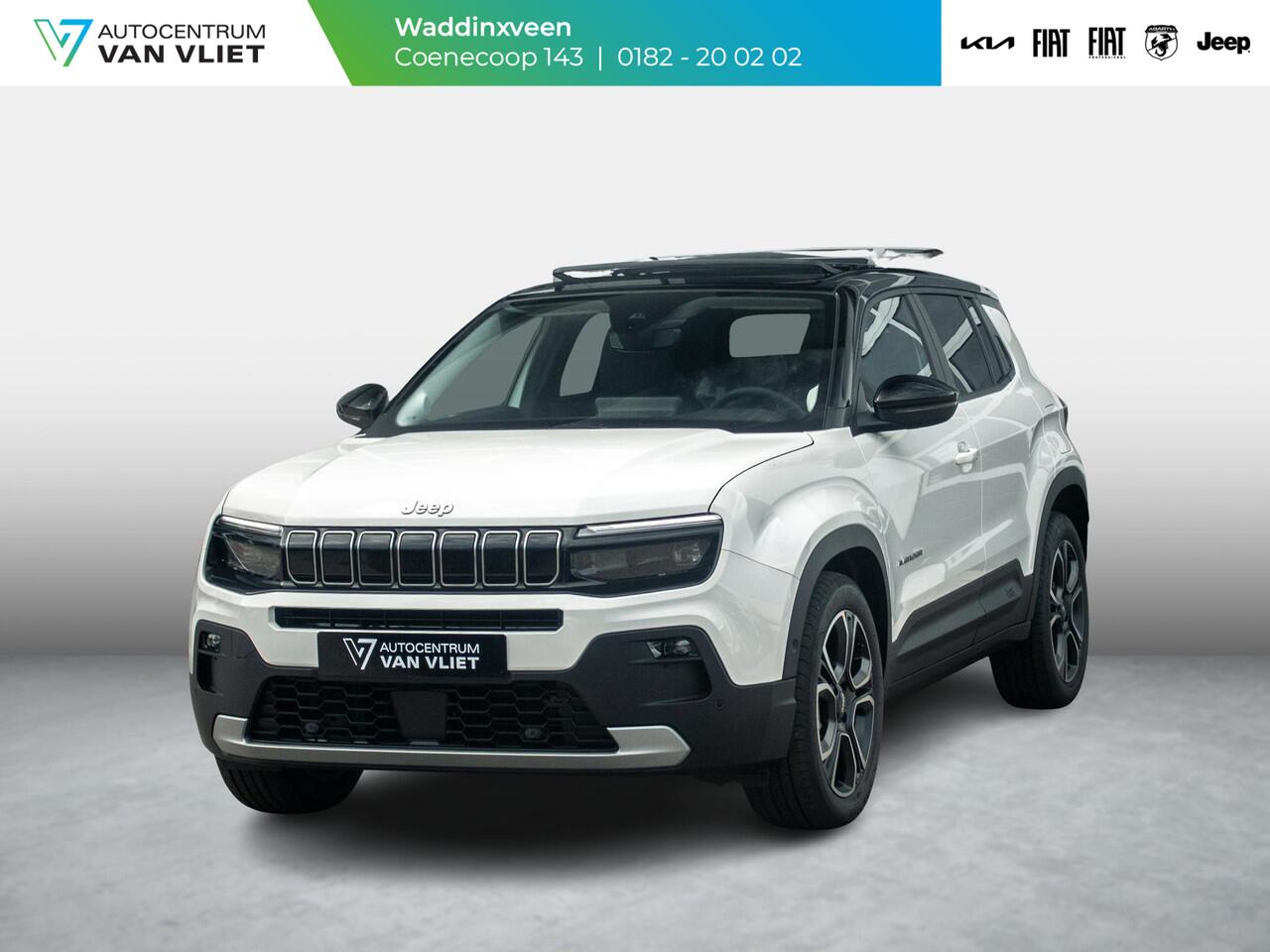 Jeep Avenger Summit 54 kWh | 17% Bijtelling | Schuif/Kanteldak | Leder&Winter Pack | Warmtepomp | Info&Convenience Pack