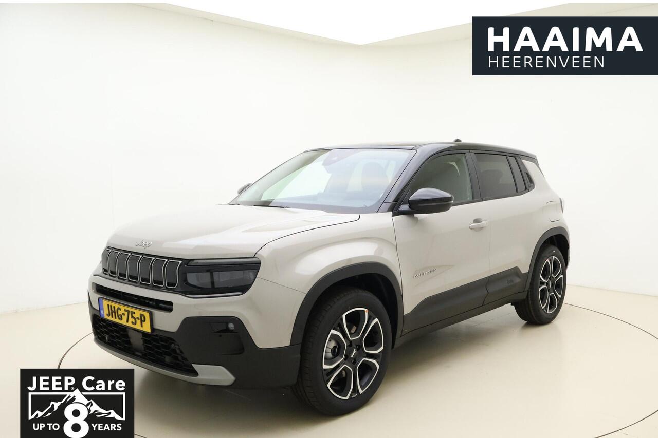 Jeep Avenger 1.2 e-Hybrid Summit | Navigatie | Automaat | 18'' lichtmetalen velgen | Two-tone lak | JBL audio | Elektrische achterklep | LED | Sfeerverlichting