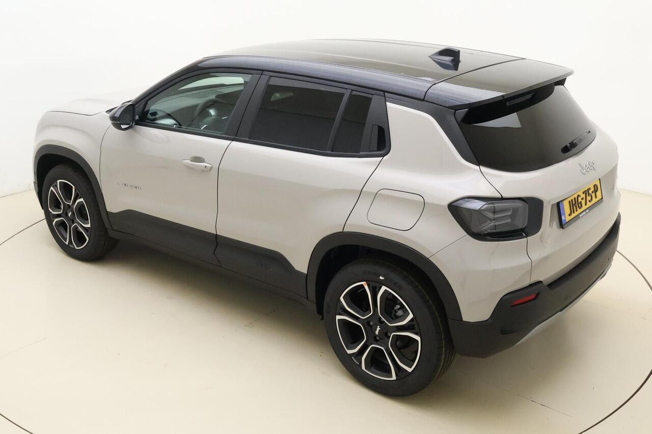 Jeep Avenger 1.2 e-Hybrid Summit | Navigatie | Automaat | 18'' lichtmetalen velgen | Two-tone lak | JBL audio | Elektrische achterklep | LED | Sfeerverlichting