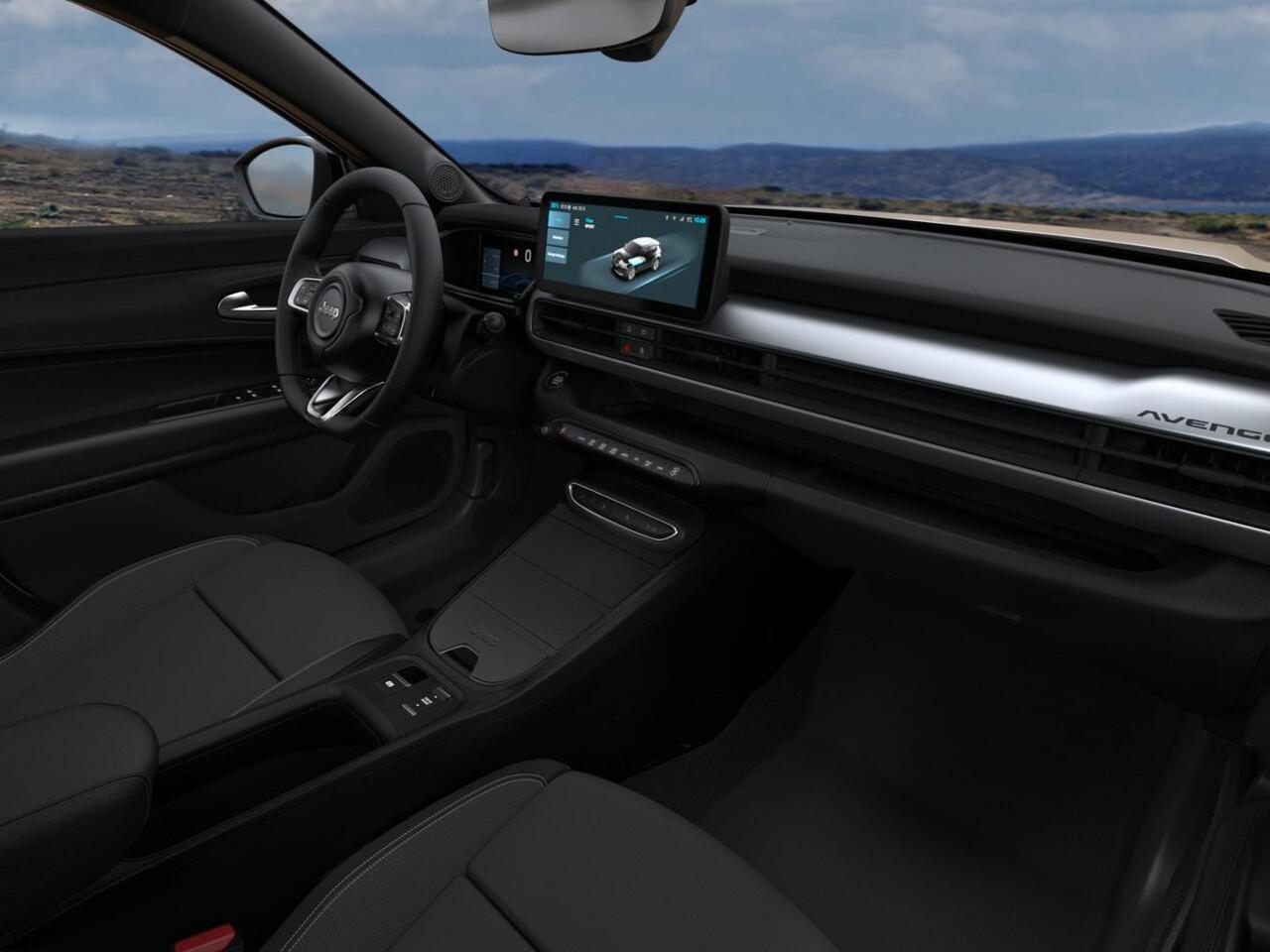 Jeep Avenger Black Edition 54 kWh | Schuif/Kanteldak | Winter Pack | Infotainment&Convenience Pack | Bicolore