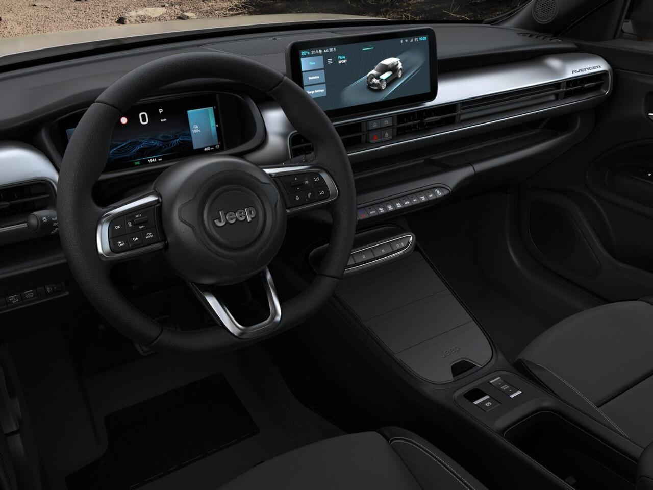 Jeep Avenger Black Edition 54 kWh | Schuif/Kanteldak | Winter Pack | Infotainment&Convenience Pack | Bicolore