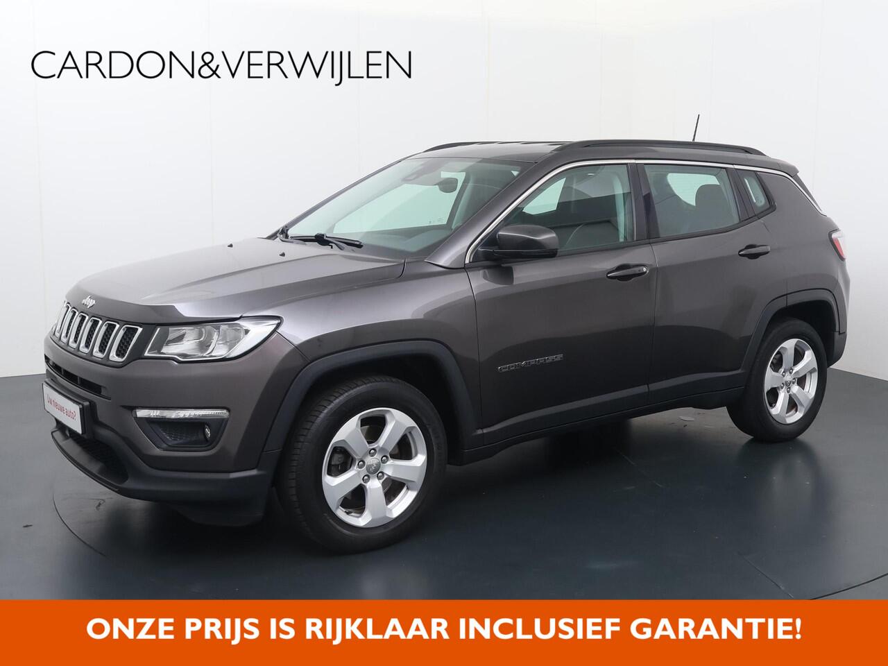 Jeep COMPASS 1.4 MultiAir Longitude | 140pk | Multifunctioneel stuurwiel | Cruise control | Speedlimiter | Spraakbediening | Automatische verlichting | Deurvergrendeling | Climate | Dab+ | Bluetooth | Navigatie | Achteruitrijcamera | Lm17'' |