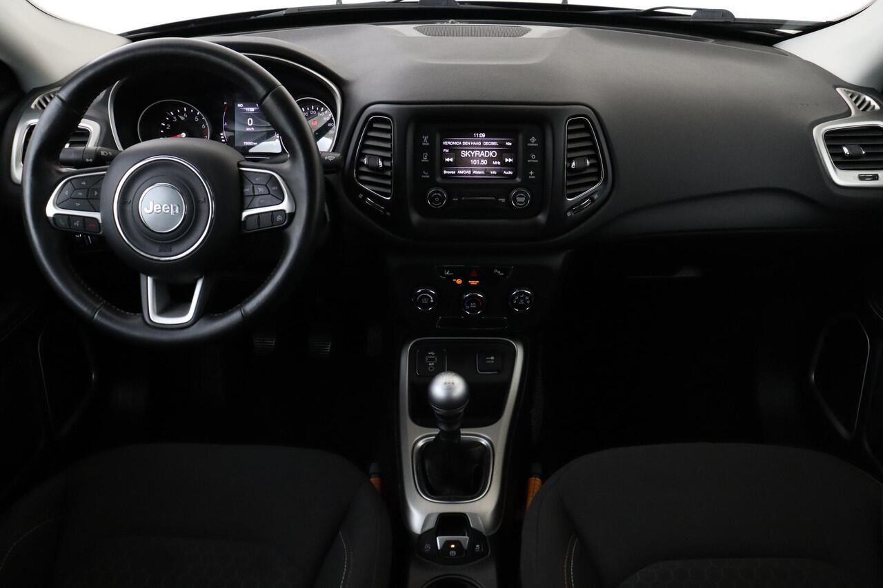 Jeep COMPASS 1.4 MultiAir Longitude -CRUISE|KEYLESS|A/C|17"|RIJSTROOKSENSOR|TREKHAAK|ALL-SEASON