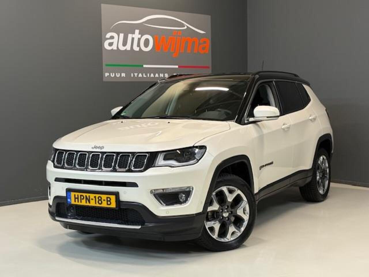 Jeep COMPASS 1.4 MultiAir 170pk Limited 4x4 Automaat Apple carplay, stoel/stuurverwarming, Beats audio Drivers assist pack, Xenon