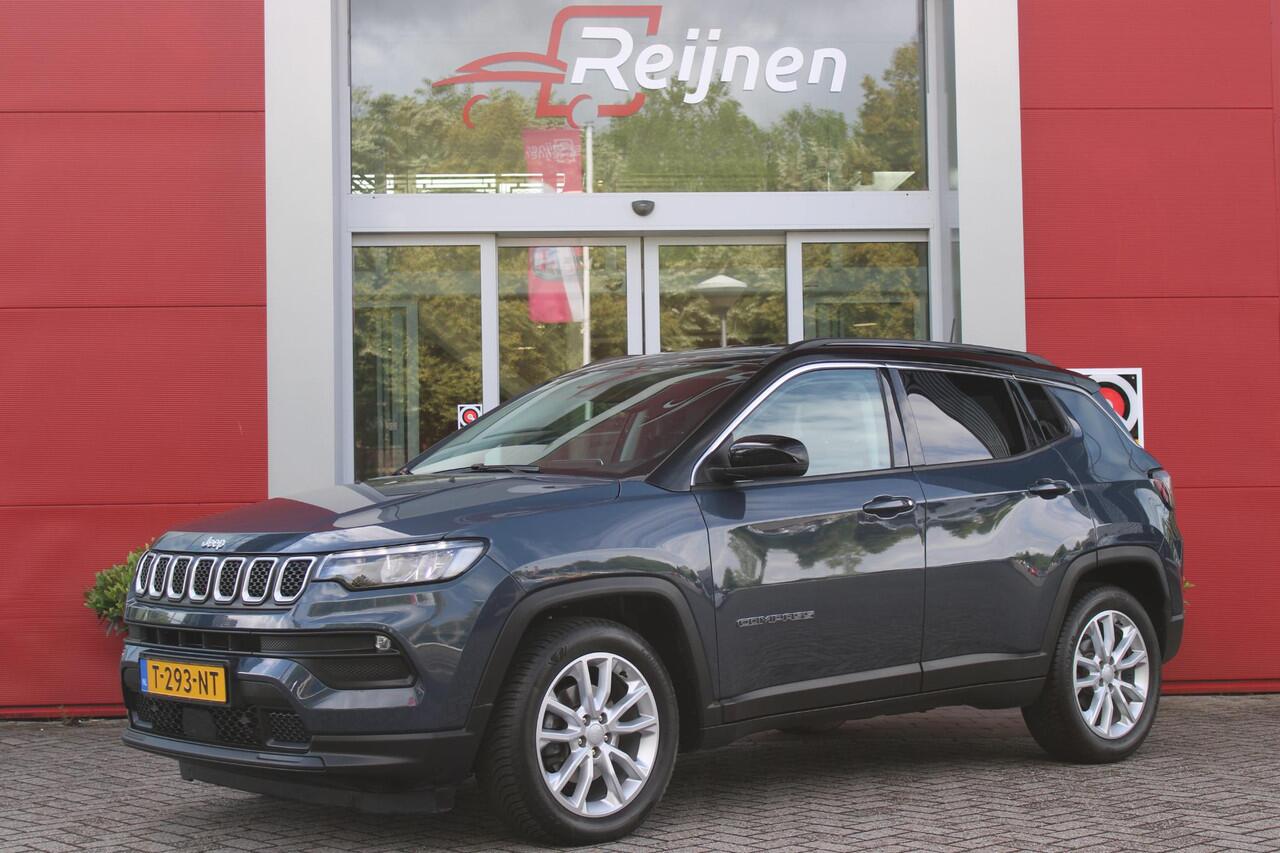 Jeep COMPASS 1.3T 150PK LONGITUDE AUTOMAAT | NAVIGATIE | ACHTERUITRIJCAMERA | PARKEERSENSOREN | APPLE CARPLAY / ANDROID AUTO | LICHTMETALEN VELGEN | LED KOPLAMPEN | LED MISTLAMPEN | ADAPTIVE CRUISE CONTROL | KEYLESS ENTRY / START | DRAADLOOS TELEFOONLADER | CLIMATE CO