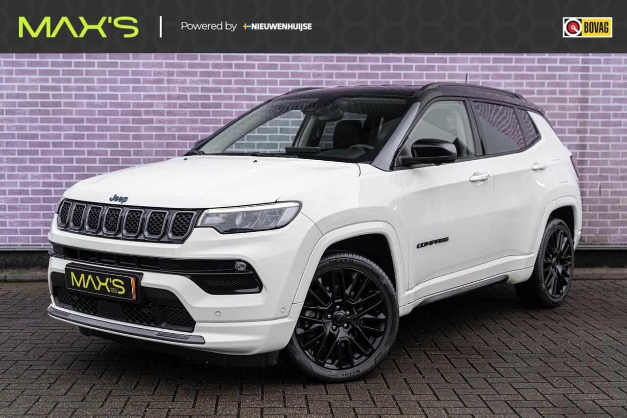 Jeep COMPASS 4xe 240 Plug-in Hybrid Electric S | PHEV | Adaptieve Cruise Control | Rondomzicht camera | Navigatie | Android Auto & Apple CarPlay | LED Koplampen | Stoel-/Stuurverwarming | Lederen Bekleding | Dodehoek Detectie |