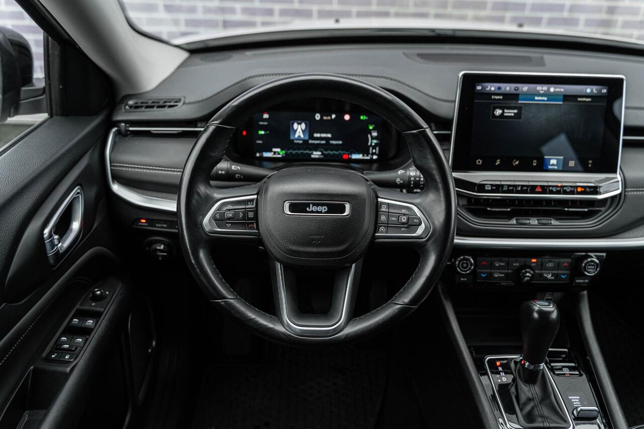 Jeep COMPASS 4xe 240 Plug-in Hybrid Electric S | PHEV | Adaptieve Cruise Control | Rondomzicht camera | Navigatie | Android Auto & Apple CarPlay | LED Koplampen | Stoel-/Stuurverwarming | Lederen Bekleding | Dodehoek Detectie |