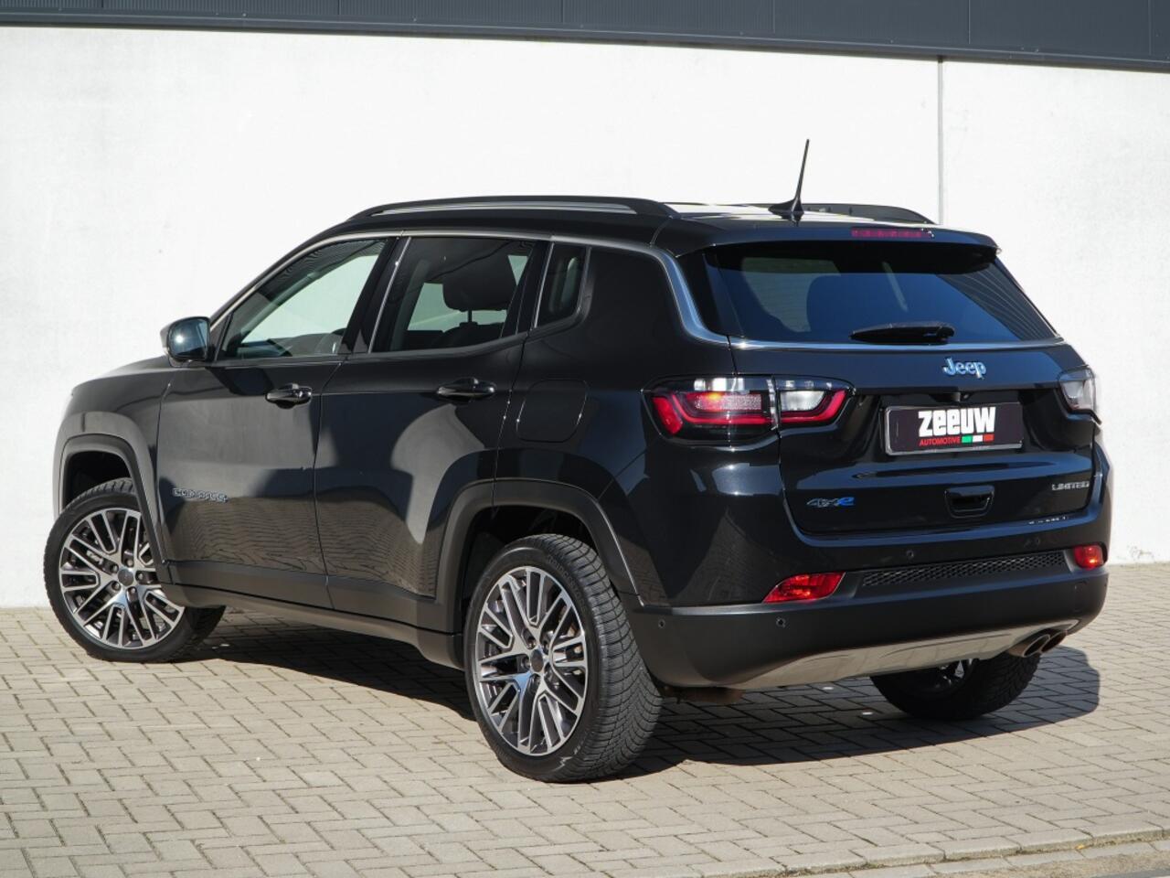 Jeep COMPASS 4xe 190 PK Hybrid Limited | Leder | Carplay | 360cam | 19"