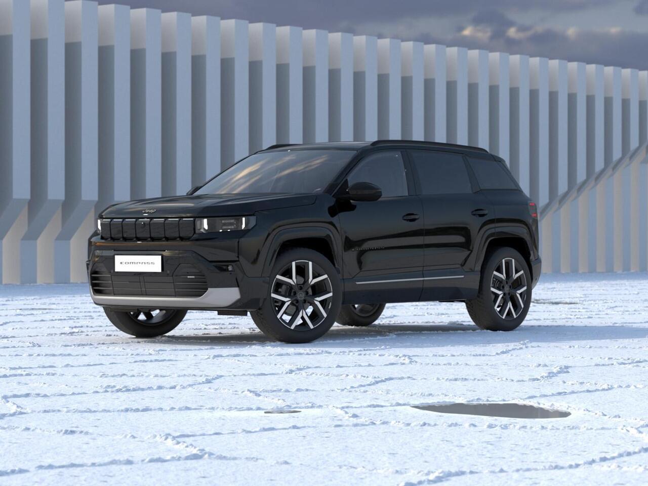 Jeep COMPASS First Edition 74 kWh | Adapt. Cruise | Camera | Carplay | 20" | Elektr. A-Klep | Navi | Winter Pack | Schuif/Kanteldak | Premium Pack | Conv. Pack | Warmtepomp