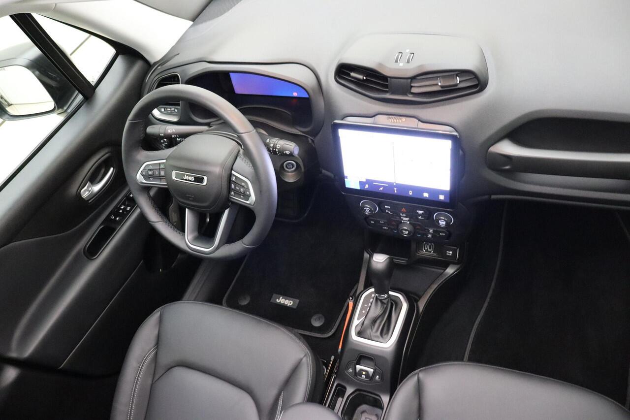 Jeep RENEGADE 1.5T e-Hybrid Automaat | Navigatie | Glazen Schuif/kanteldak | Lederen bekleding | Camera | Lichtmetalen velgen black | Dakrails