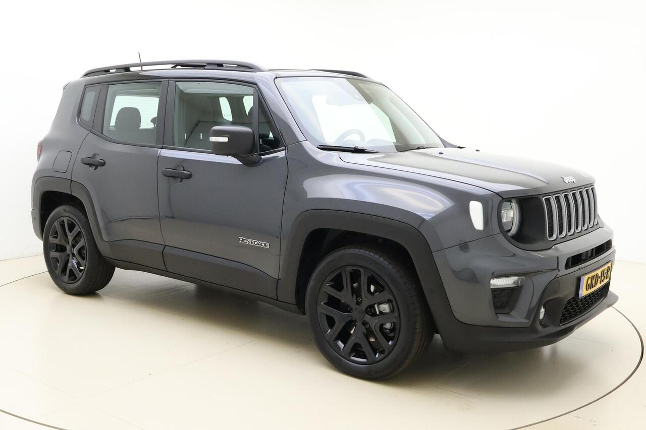 Jeep RENEGADE 1.5T e-Hybrid Automaat | Navigatie | Glazen Schuif/kanteldak | Lederen bekleding | Camera | Lichtmetalen velgen black | Dakrails