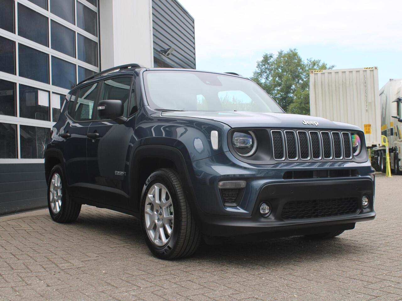 Jeep RENEGADE 1.5T e-Hybrid Altitude | MY24| Adapt. Cruise | Schuif/Kanteldak | Keyless | BSM | Navi | Apple Carplay | Uit voorraad leverbaar !