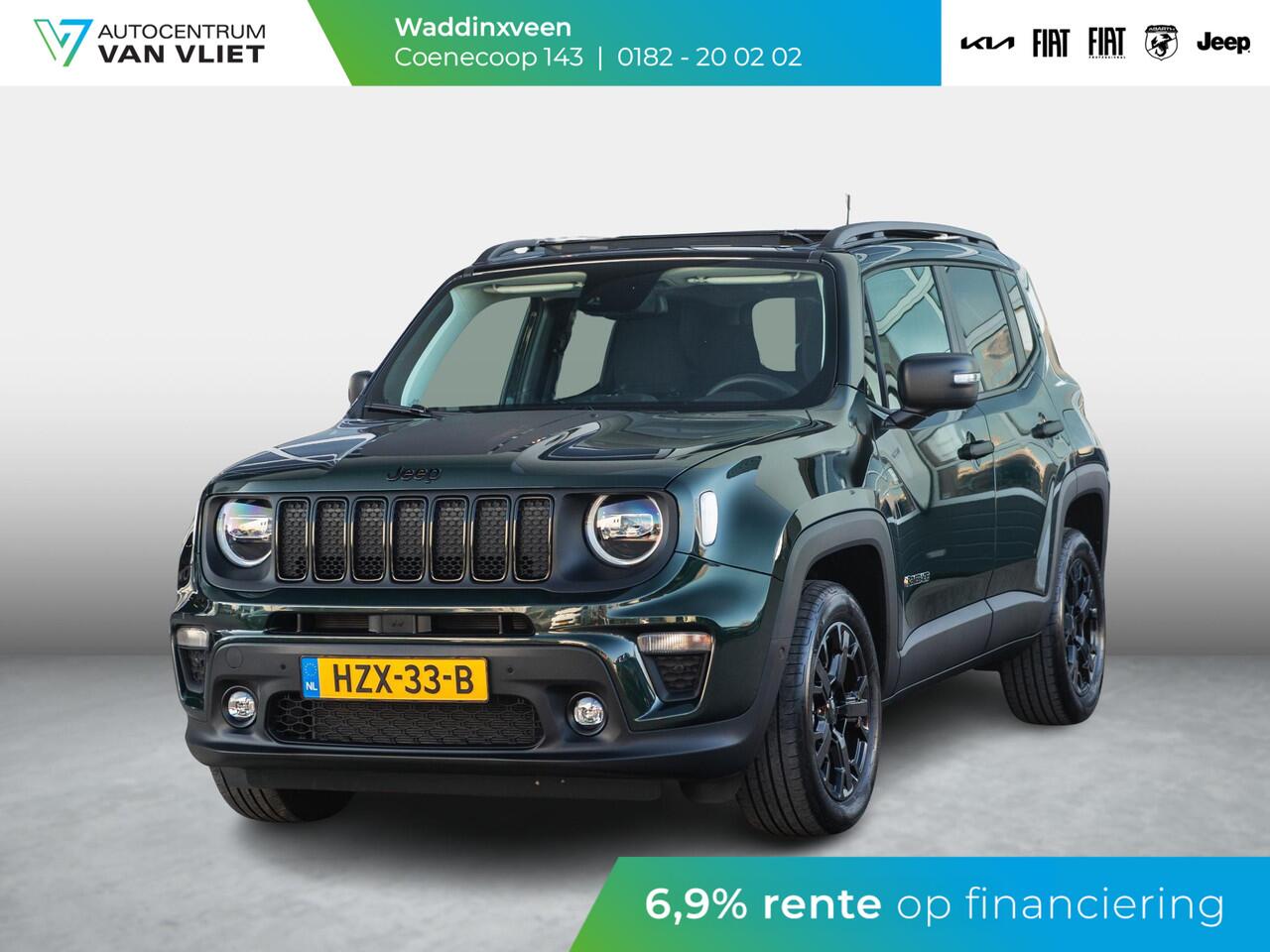Jeep RENEGADE 4xe 240 Plug-in Hybrid Electric The North Star | Schuif/Kanteldak | Winter Pack | Techno Green