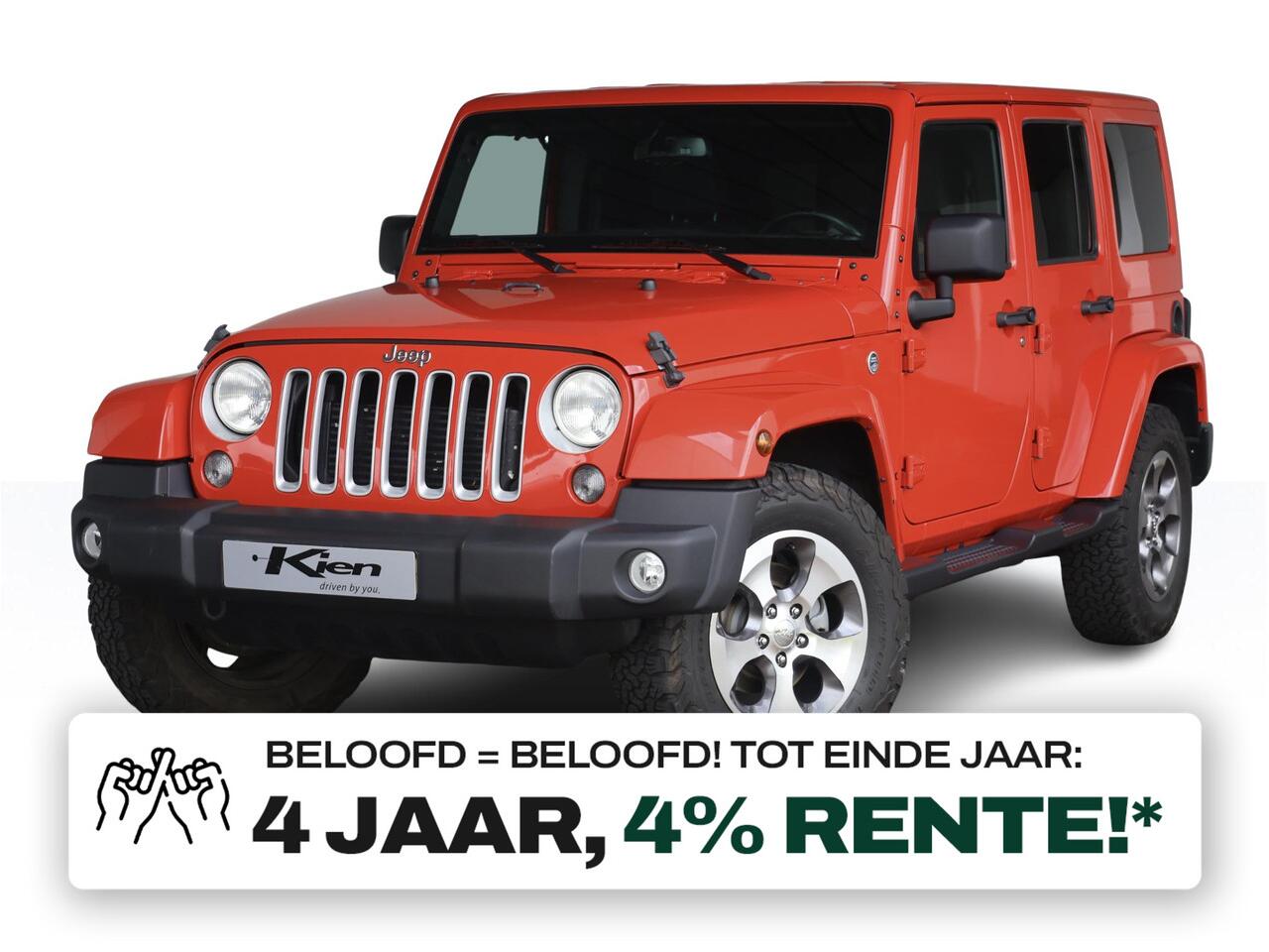 Jeep WRANGLER 2.8 CRD Sahara | Grijs kenteken | Cruise Control | 18 INCH |