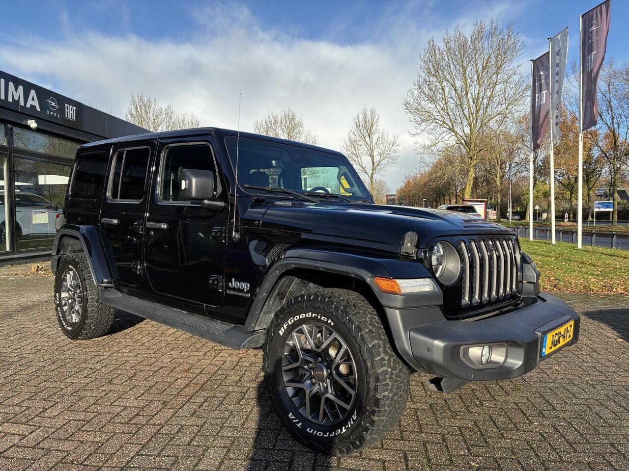 Jeep WRANGLER Unlimited Plug-in Hybrid 4xe 380 80th Anniversary | Front & rear camera | Adaptieve cruise control | Stoel & stuurverwarming | Lederen interieur | Navigatie | Climate control