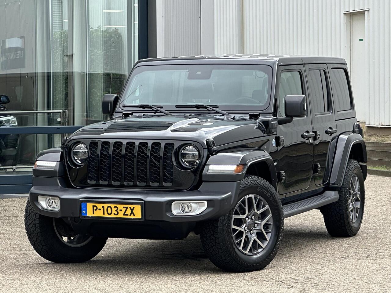 Jeep WRANGLER Unlimited 4xe 380 Sahara | Plug-in/Leder/Cruise Adaptief/Stuur-/Stoelverw./Trekhaak