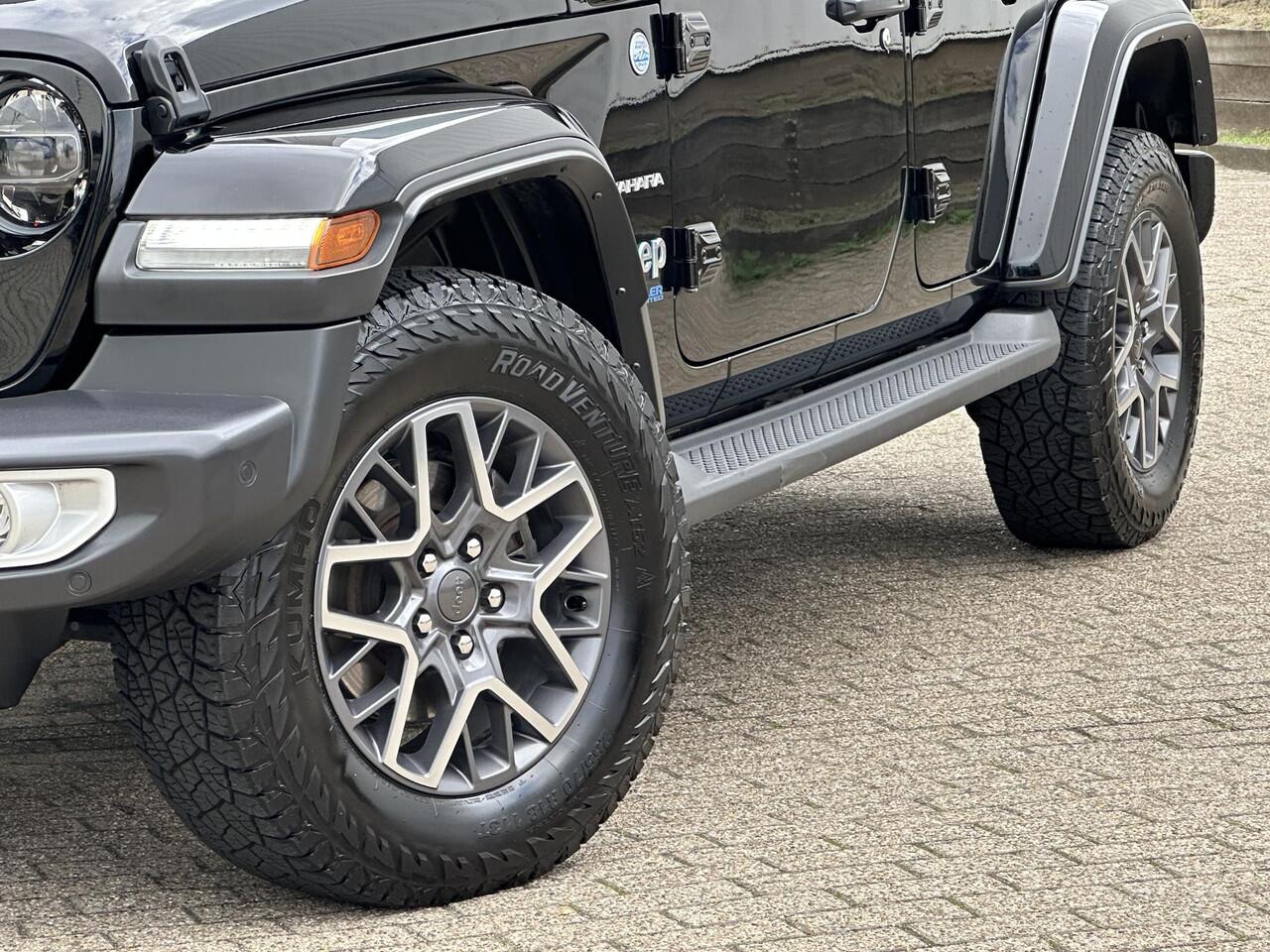 Jeep WRANGLER Unlimited 4xe 380 Sahara | Plug-in/Leder/Cruise Adaptief/Stuur-/Stoelverw./Trekhaak