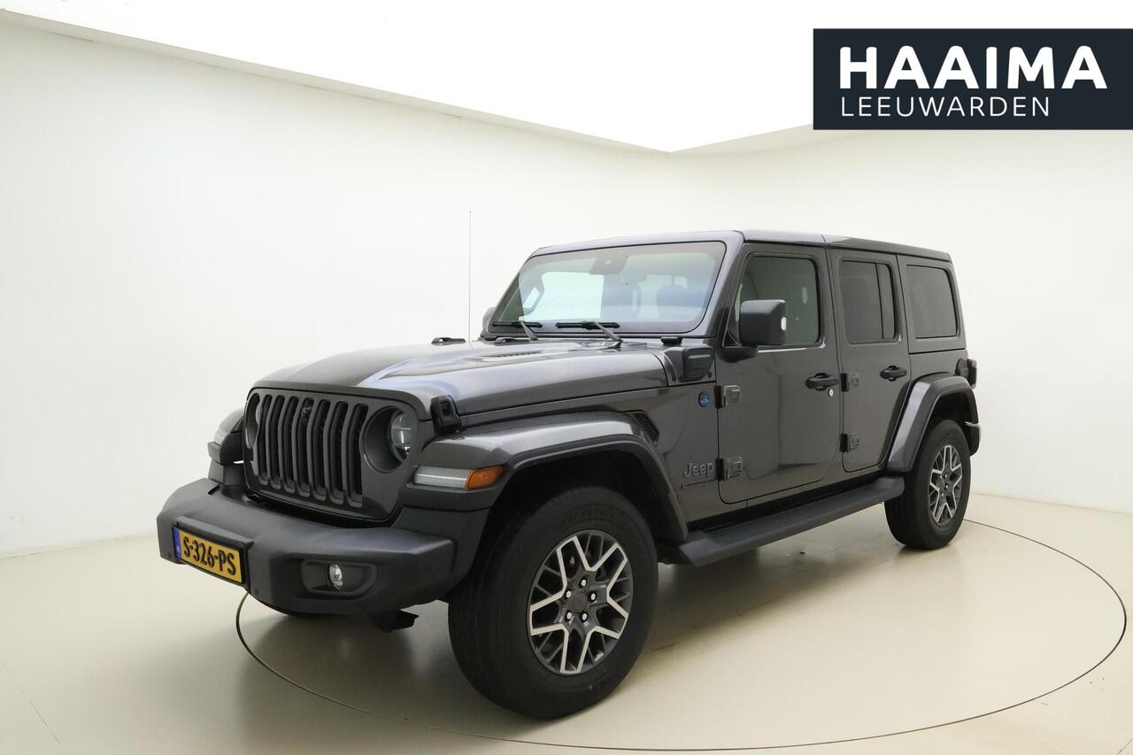 Jeep WRANGLER Unlimited 4xe 380 80th Anniversary Automaat |Front & rear camera | Adaptieve cruise control | Stoel & stuurverwarming | Lederen interieur | Navigatie | Climate control