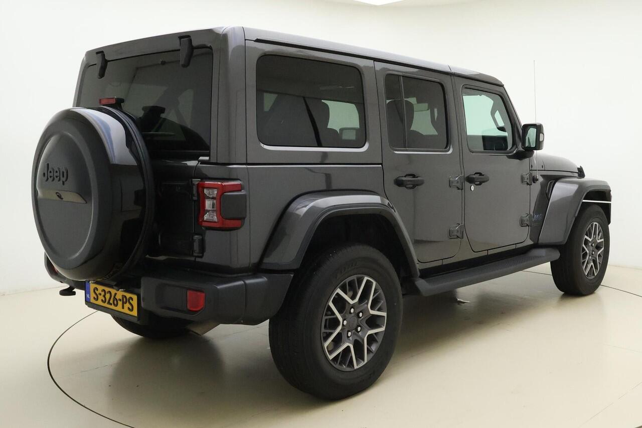 Jeep WRANGLER Unlimited 4xe 380 80th Anniversary Automaat |Front & rear camera | Adaptieve cruise control | Stoel & stuurverwarming | Lederen interieur | Navigatie | Climate control