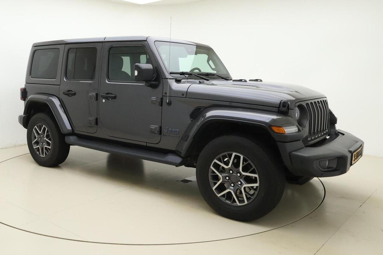 Jeep WRANGLER Unlimited 4xe 380 80th Anniversary Automaat |Front & rear camera | Adaptieve cruise control | Stoel & stuurverwarming | Lederen interieur | Navigatie | Climate control